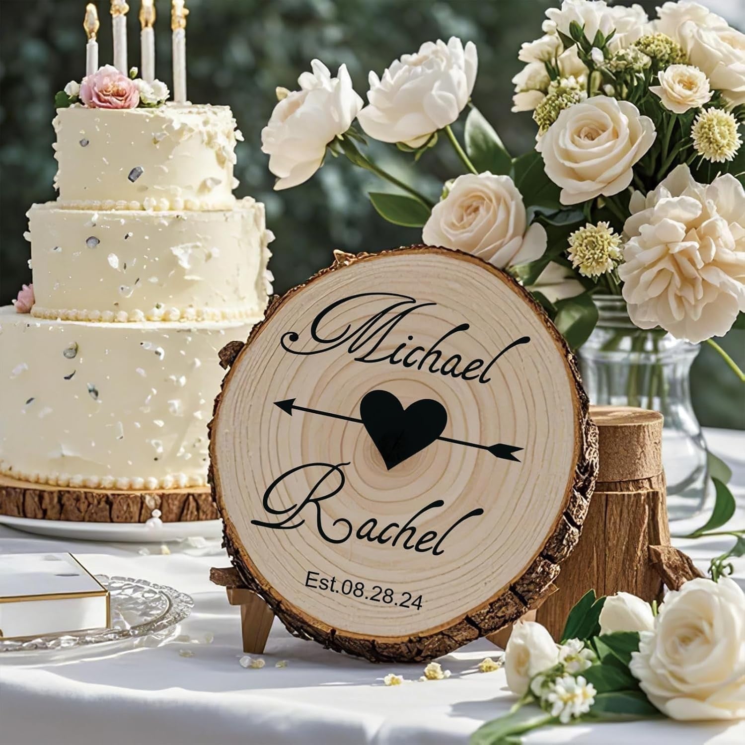 Set of 10 Versatile Wooden Discs - Ideal for DIY Crafts, Decor, and More!