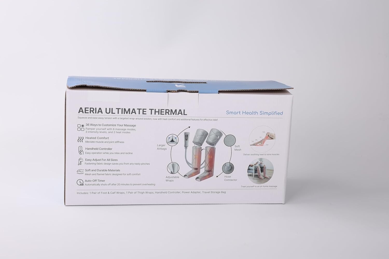 Effective Leg Massager with Heating Therapy for Ultimate Relaxation - Grey