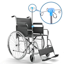 Load image into Gallery viewer, Lightweight IV Pole for Mobility Assistance - Adjustable 29.5-52.5 in, 4 Hooks