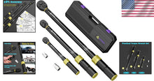 Load image into Gallery viewer, 5-Piece Click Torque Wrench Set with Dual Direction - 20-240in.lb to 30-250Ft.lb
