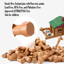 Load image into Gallery viewer, Natural Wood 170-Piece Building Logs - Inspiring Imagination in Little Builders