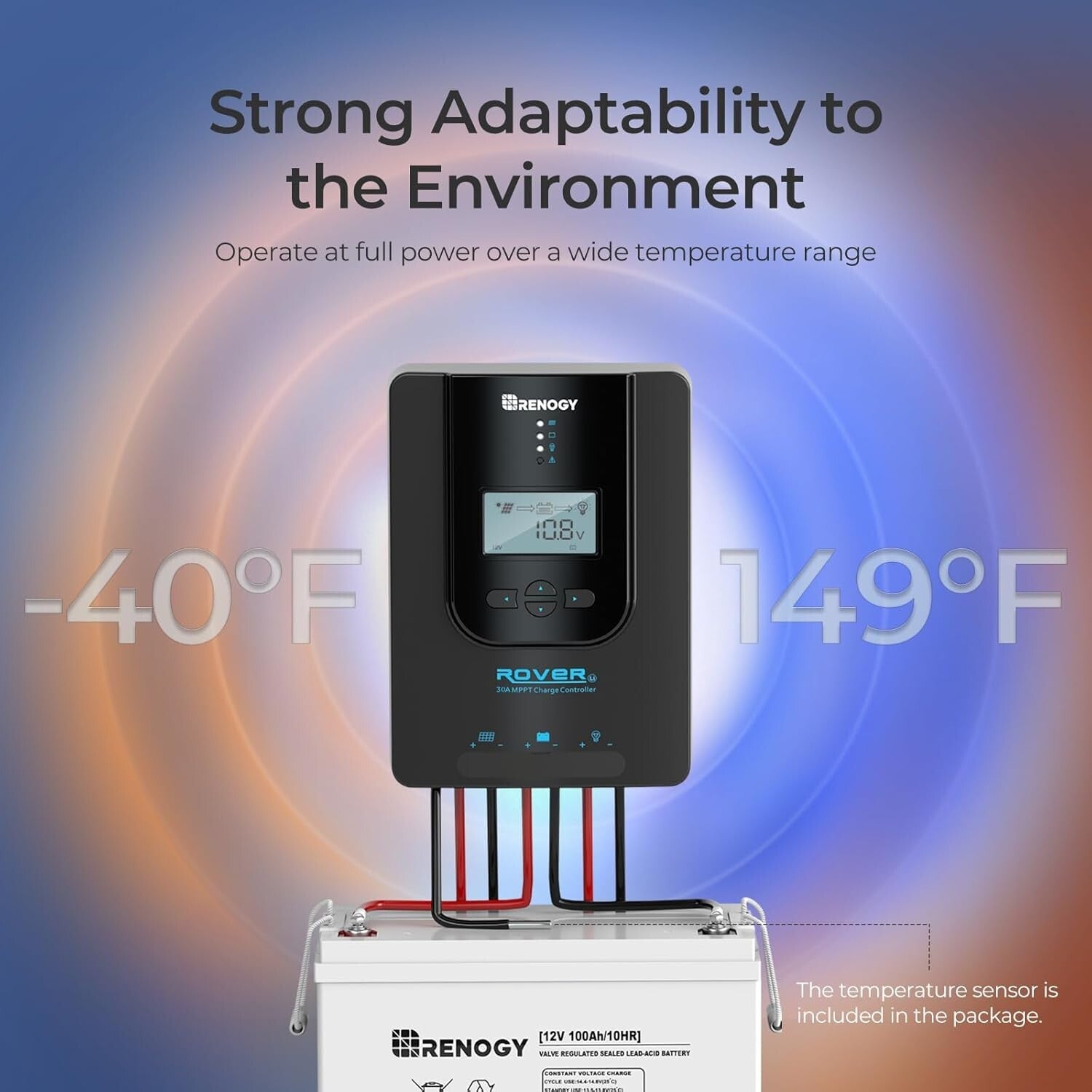 High Efficiency Rover 30A MPPT 12V/24V Solar Controller with Remote Monitoring