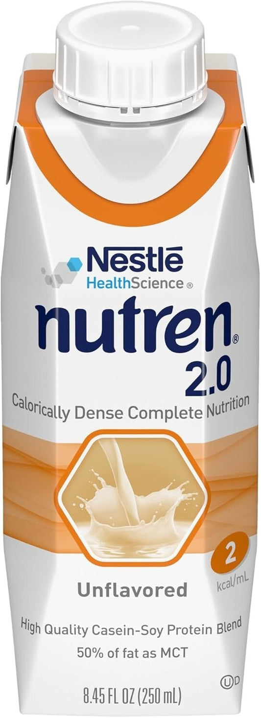 2.0 kcal/mL Unflavored Tube Feeding Formula - Nutrient-Rich Nutrition Pack of 24
