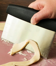 Load image into Gallery viewer, Ergonomic 6" Dough Scraper with Beveled Edge - Dishwasher Safe Kitchen Tool