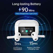 Load image into Gallery viewer, AI-Powered Language Translator Earbuds with Offline Support - 24-Hour Battery