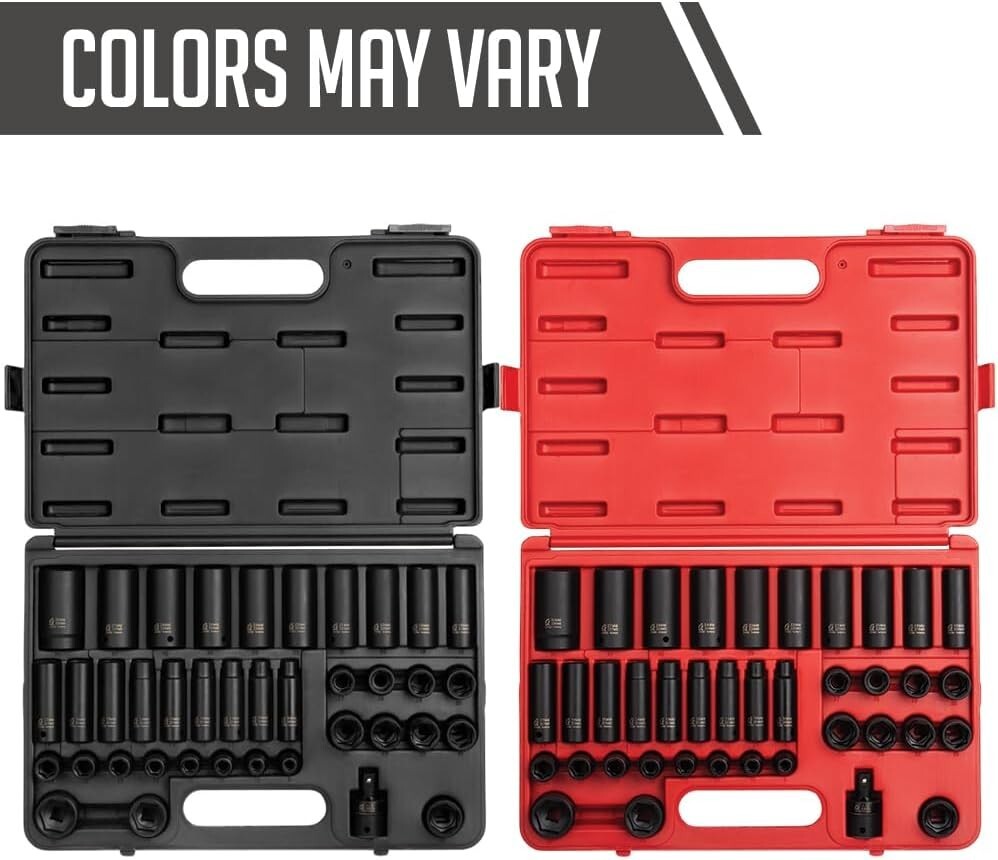 Heavy Duty Master Impact Socket Set (39-Piece, 9mm-30mm) with Storage Case
