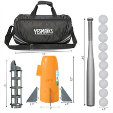 Load image into Gallery viewer, Kids Auto Pitching Machine &amp; Baseball Training Set - Includes 10 Baseballs, Bat