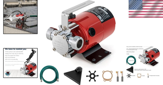 1/10 HP Electric Water Pump with Hose Kit - Ideal for Pools, Gardens, and Yards