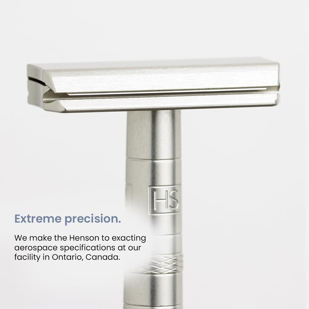 Henson Razor - Durable Safety Shaving Tool with Ergonomic Grip & Mild Aggression