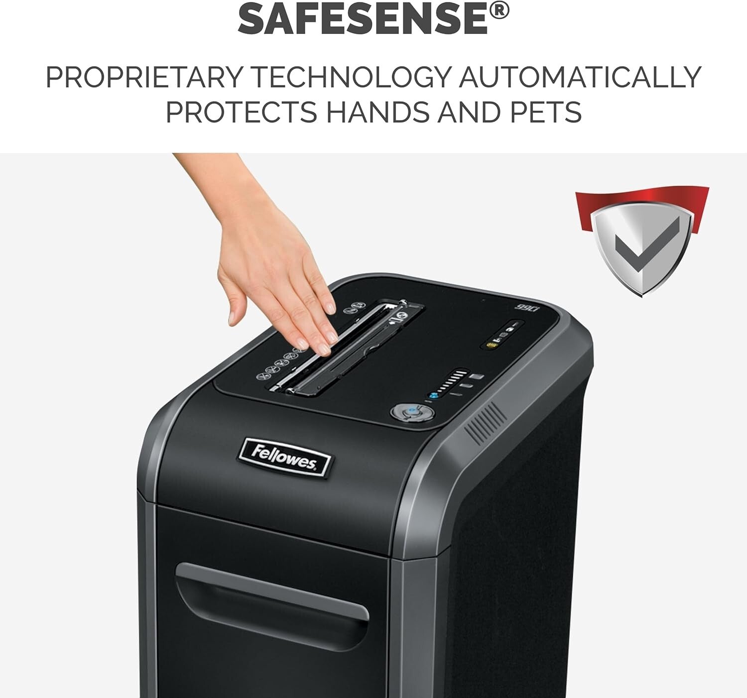 Ultra-Secure 18-Sheet Crosscut Shredder with SafeSense Technology for Office Use