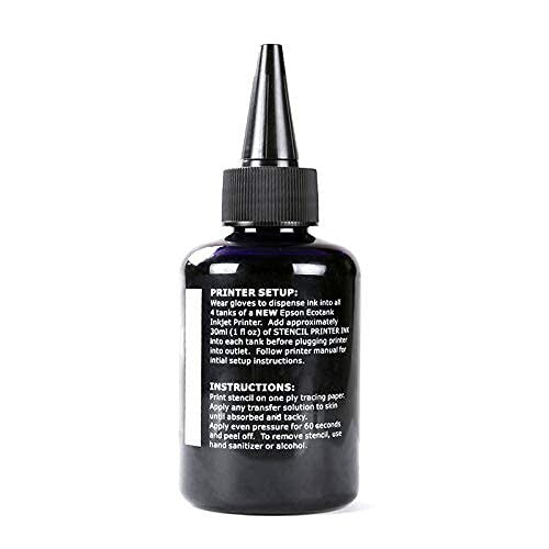 4 oz Tattoo Stencil Ink for EcoTank Printers - Easy Refill & Crisp Stencils