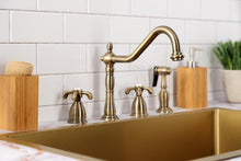 Load image into Gallery viewer, Premium Dual Function Kitchen Faucet with 8-1/4" Spout Reach - Chrome &amp; Brass