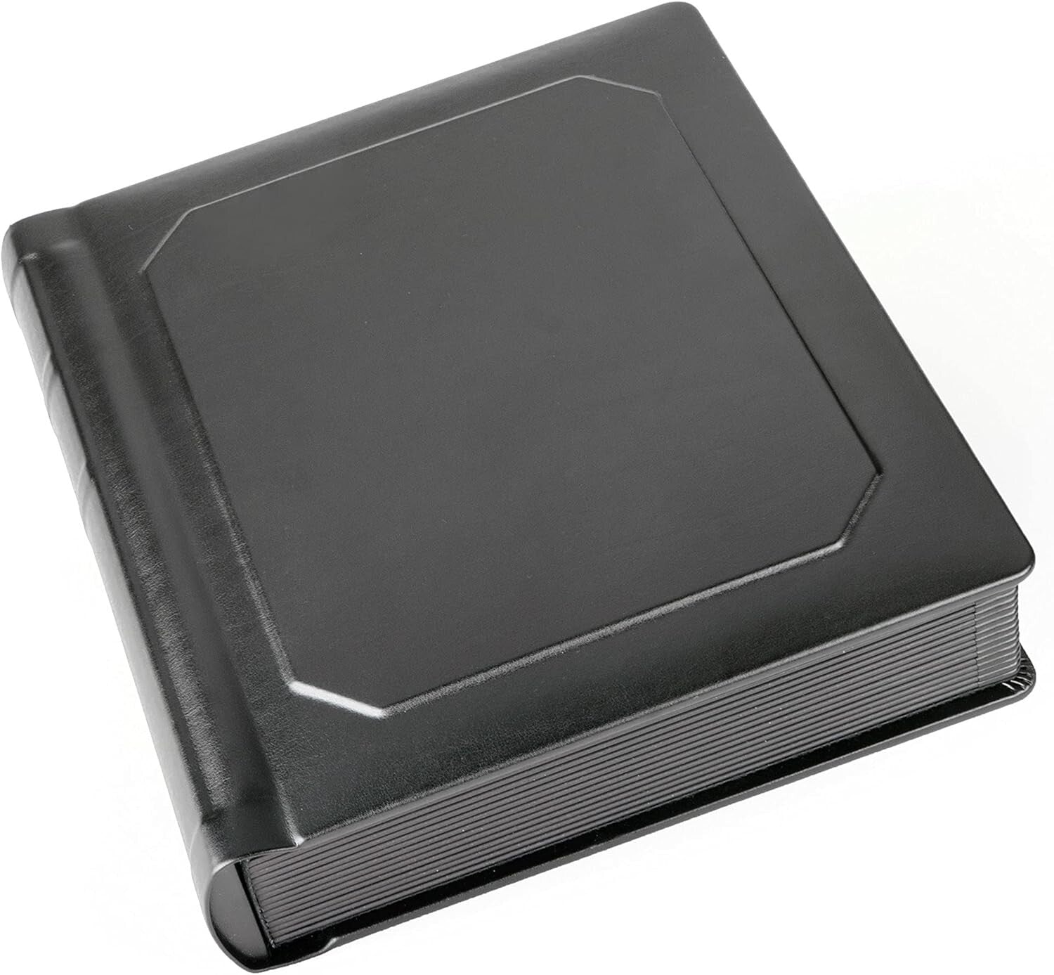 Black Leatherette Bound Photo Album for Family Milestones - 30 Photos, 15 Pages