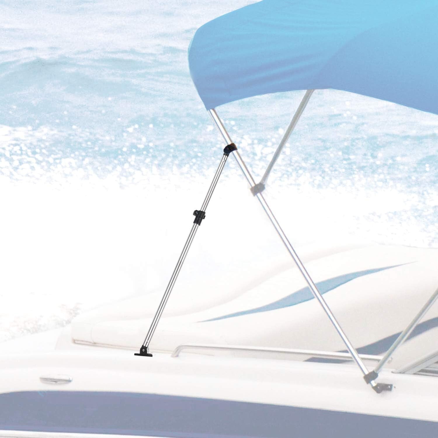 Bimini Top Support Poles - Adjustable & Universal Fit for Easy Boat Storage