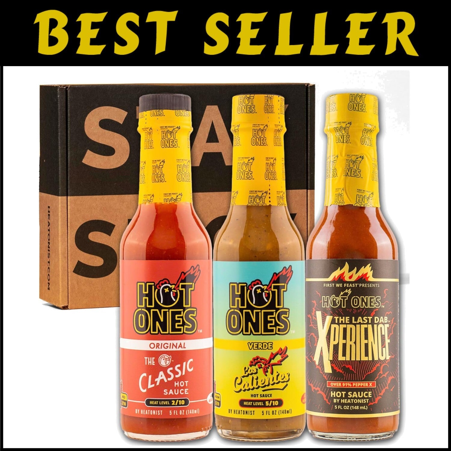 Flavorful 3-Pack of Season 25 Hot Sauces - Perfect Gifts for Spice Lovers