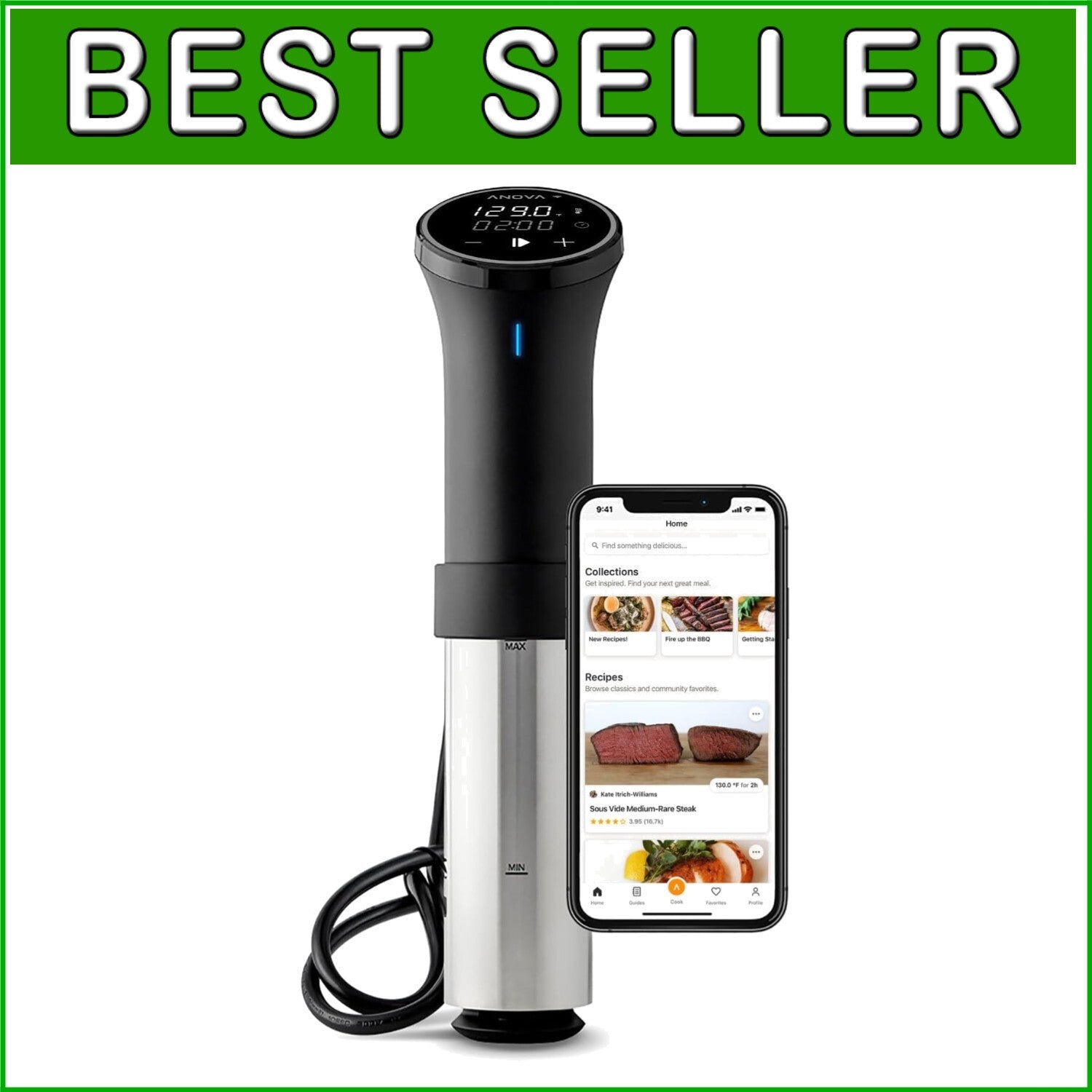 Anova Precision Cooker 3.0 with WiFi - Effortless Sous Vide Cooking at Home