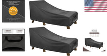 Load image into Gallery viewer, Outdoor Lounge Chair Covers - 80L x 28W | Waterproof &amp; Weather-Resistant 2 Pack