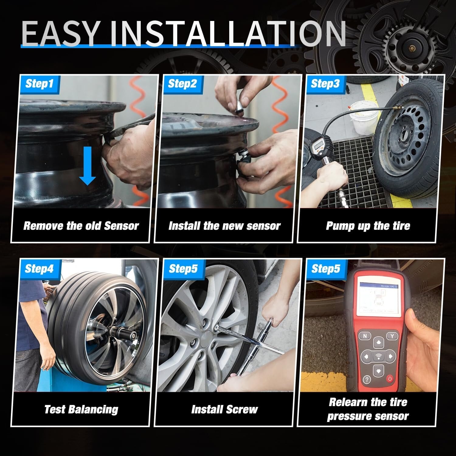 High Accuracy TPMS Sensors for RAM 2500 3500 4500 5500 & Jeep Cherokee - OE Fit