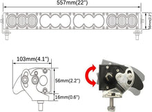 Load image into Gallery viewer, High Lumen 20-Inch LED Light Bar - Versatile Amber/White Beam for 12V/24V