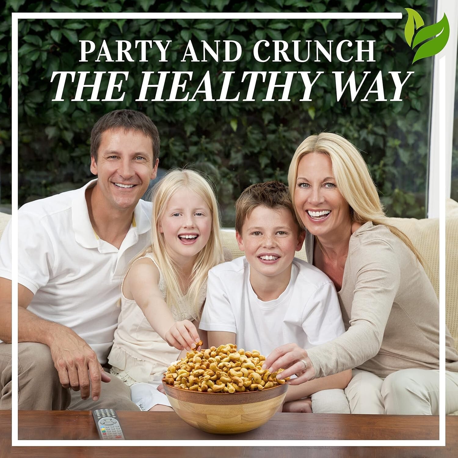 64 Oz Oven Roasted Fancy Cashews with Sea Salt - Vegan, Keto-Friendly Snack