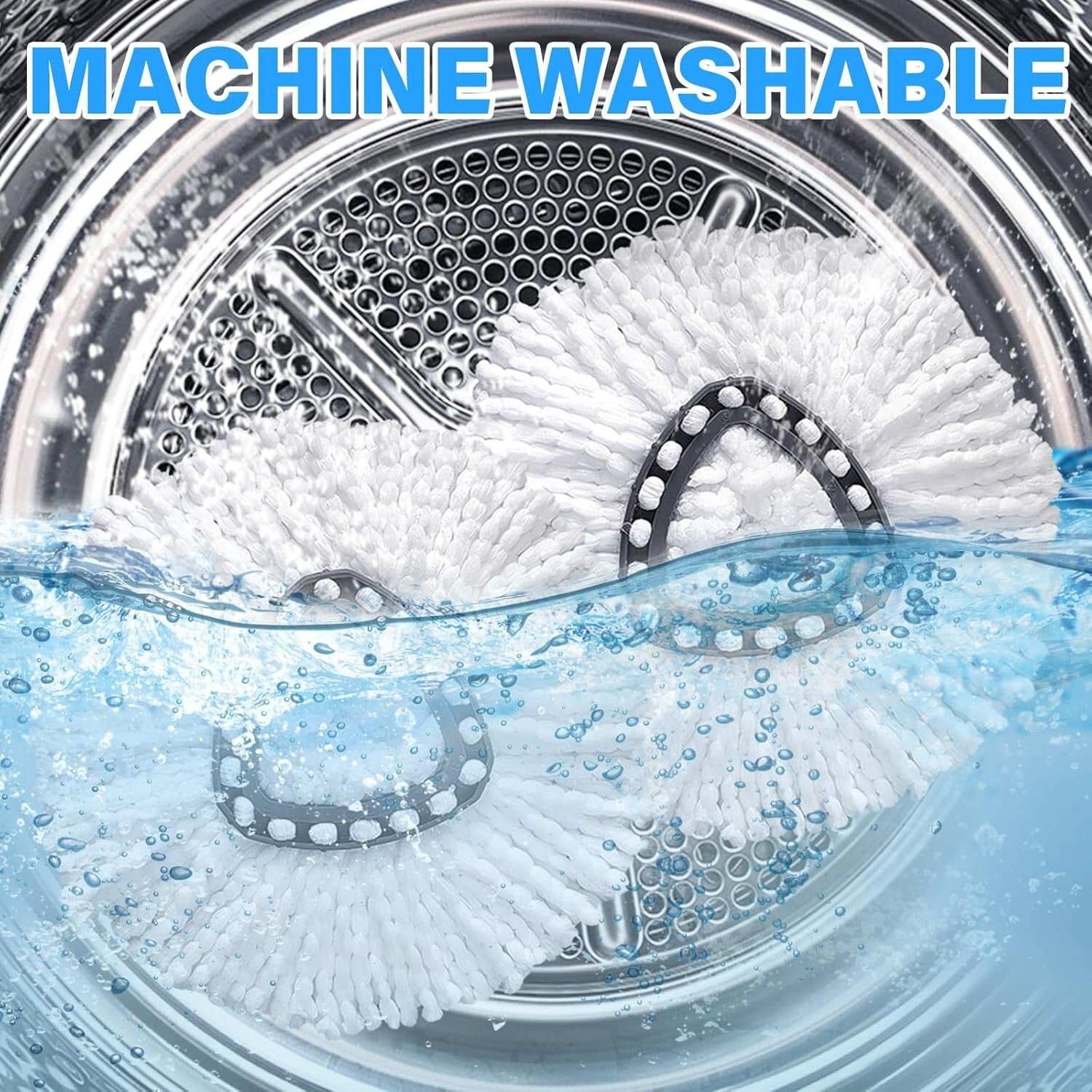 Efficient Cleaning with 15-Pack O Cedar Mop Heads - Easily Machine Washable