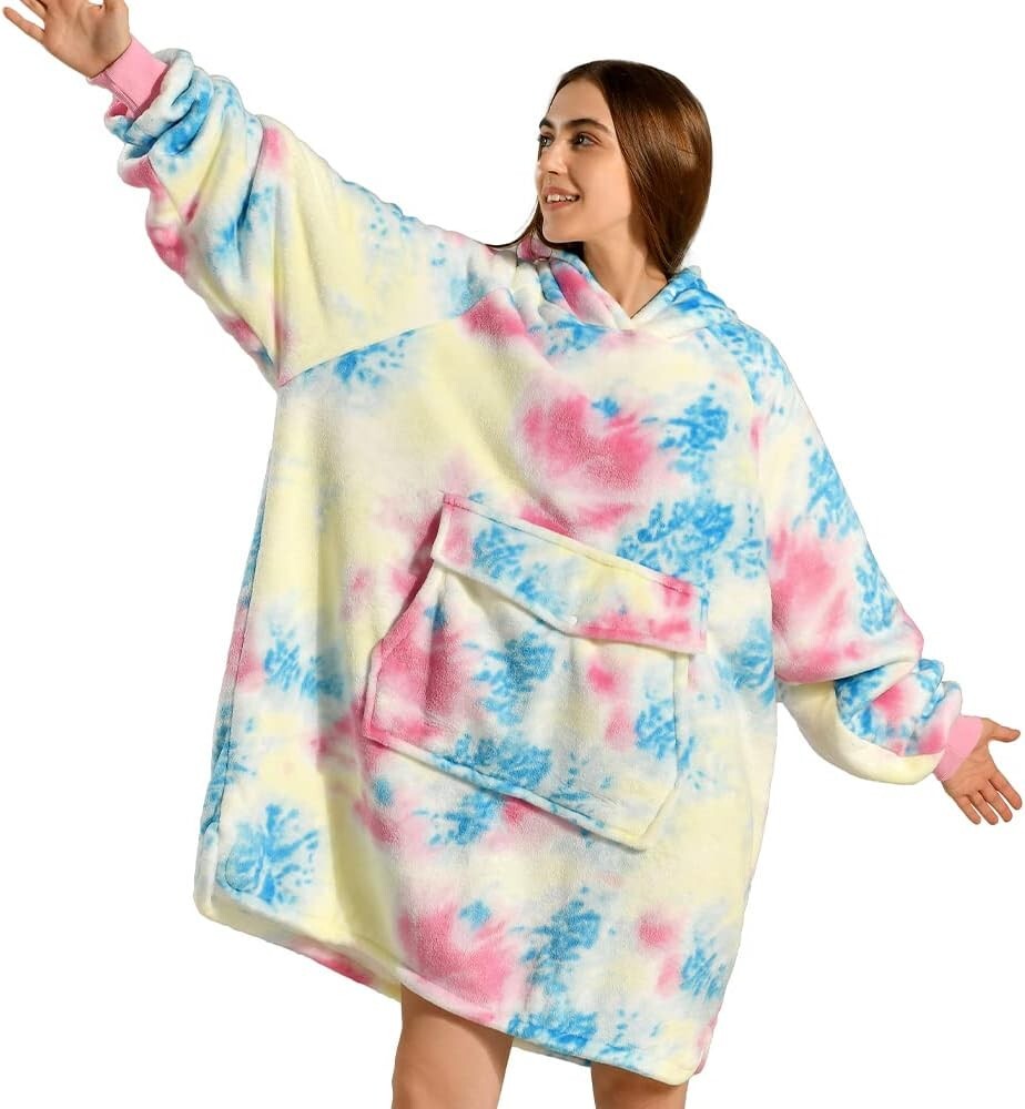 Cozy Wearable Blanket Hoodie - The Ultimate Oversized Gift for Comfort Lovers