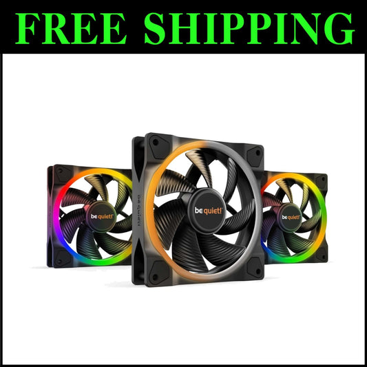 3-Pack Light Wings 120mm ARGB Fans with Hub - High Performance & Aesthetic