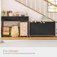 Load image into Gallery viewer, Multi-Functional 300L Laundry Basket with Rolling Design &amp; Sturdy Tabletop