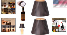 Load image into Gallery viewer, 2 Pack Wireless Bottle Lamps - Cordless Rechargeable Table Decor with 3 Brigh...