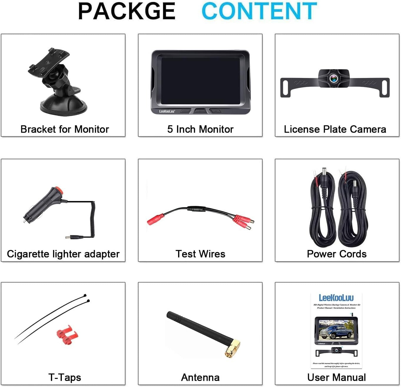 Effortless Install 1080P Wireless Backup Camera & 5" Monitor for Safe Reversing