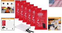 Load image into Gallery viewer, Emergency Fire Blanket 6-Pack - 39" Fiberglass Fire Suppression for Home Safety