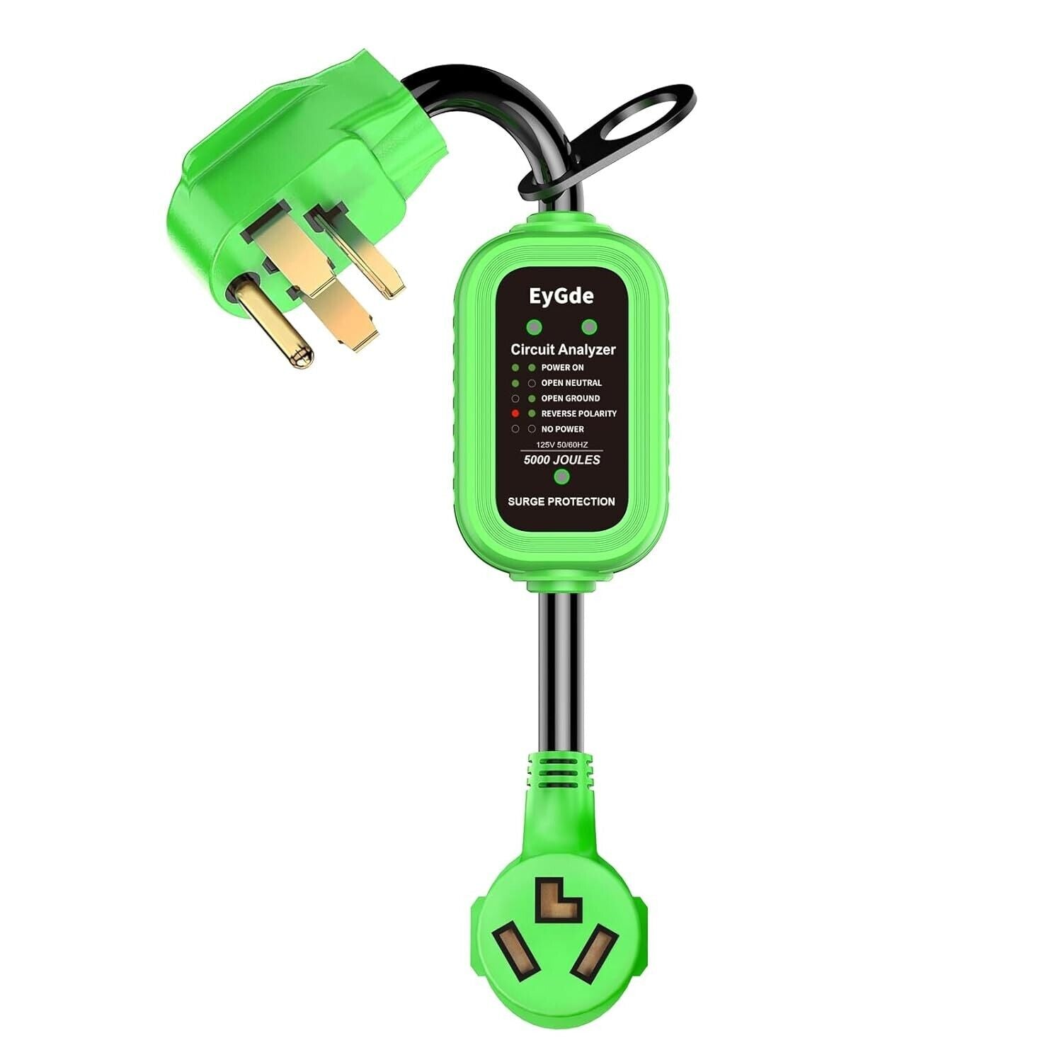 Heavy-Duty 4 to 3 Prong Dryer Adapter - Durable PVC and Copper Construction