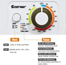Load image into Gallery viewer, Efficient 110V Electric Clothes Dryer - 10 lbs Capacity, 4 Modes, Compact Design