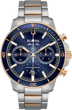 Load image into Gallery viewer, Men's Two-Tone Rose Gold Stainless Steel Chronograph Watch - Marine Star Series