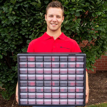 Load image into Gallery viewer, 64-Drawer Heavy-Duty Plastic Storage Cabinet for Garage &amp; Classroom Organization