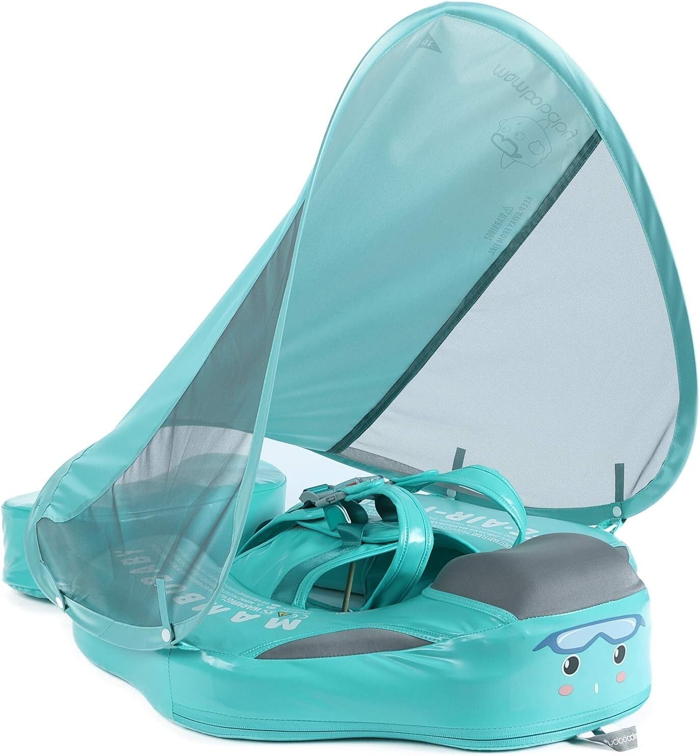 Baby Swim Float with Canopy - Ideal for Safe Backstroke & Breaststroke (3-24 M)