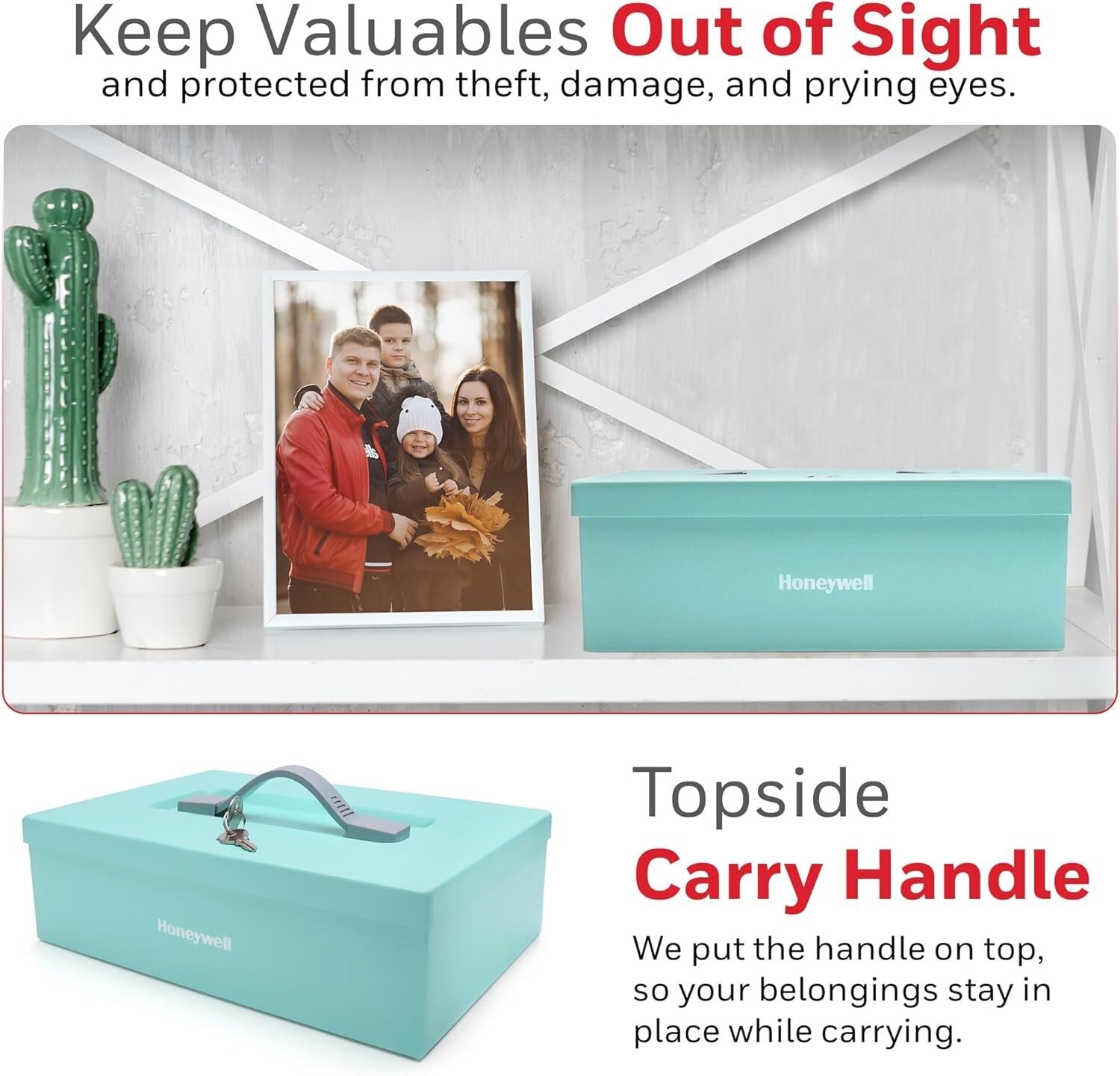 0.16 Cubic Feet Fire Resistant Safe Box - Secure Lock for Jewelry & Documents