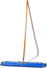 Load image into Gallery viewer, Washable 36" Blue Floor Sweeper with Cotton Blended Mop Head - Commercial Grade