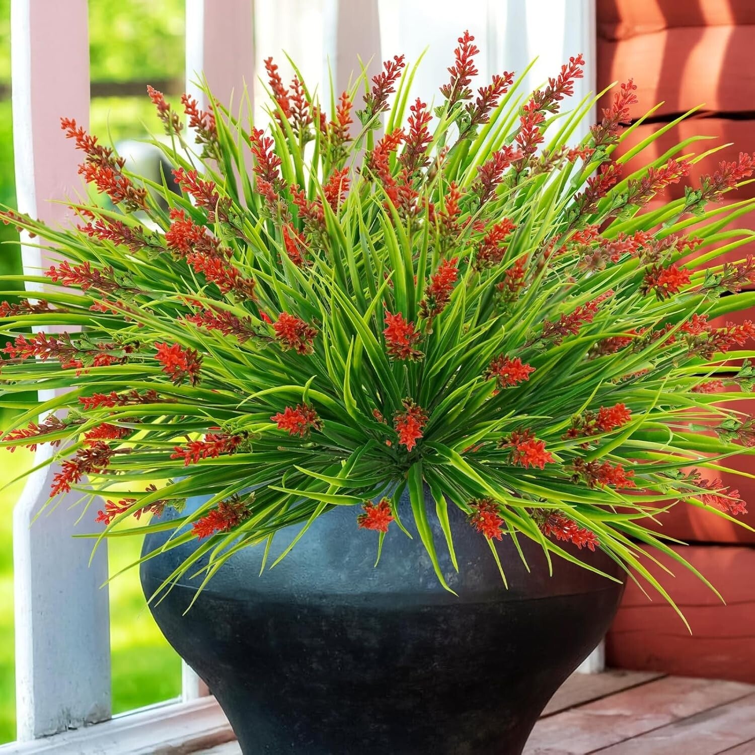 Resilient 18.2" Faux Plants - 36 Bundles for Easy Indoor & Outdoor Decor