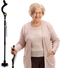 Load image into Gallery viewer, Ergonomic Folding Walking Cane for Seniors - Adjustable Height 40-49 Inches