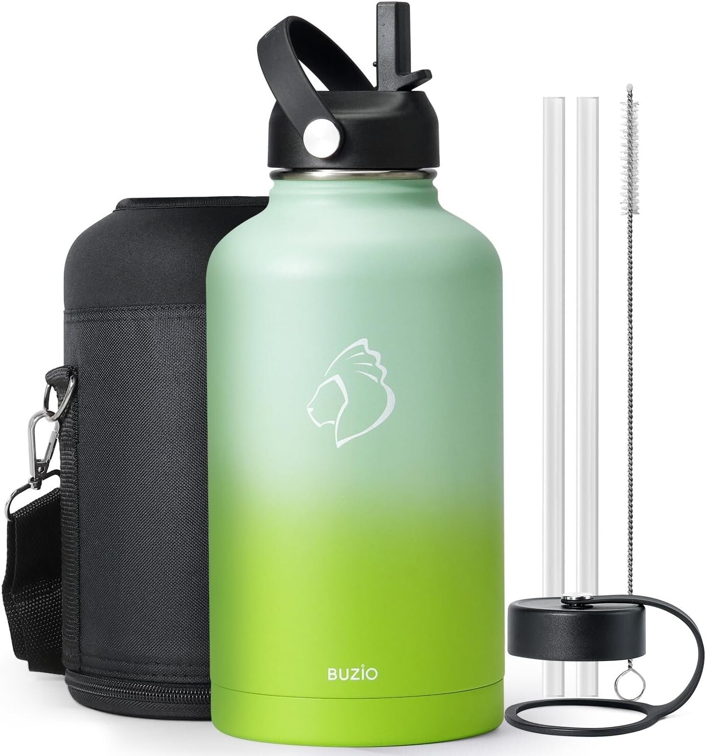 64oz Vacuum Insulated Water Flask - Keeps Cold 48hrs, Ideal for Sports & Camping