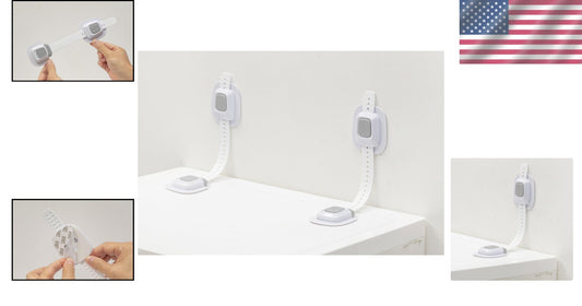 Anti Tip Furniture Wall Anchors for Toddlers - Damage-Free Installation, 4 Pack