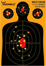 Load image into Gallery viewer, Heavy-Duty Splatter Targets - 50 Pack, 12x18 Inch for Target Shooting Excellence