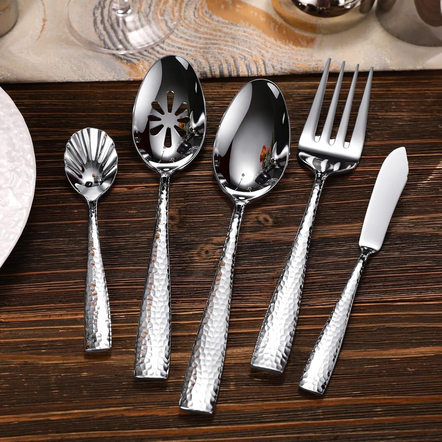 Elegant 65-Piece Premium Stainless Steel Flatware Set - Comfort & Durability