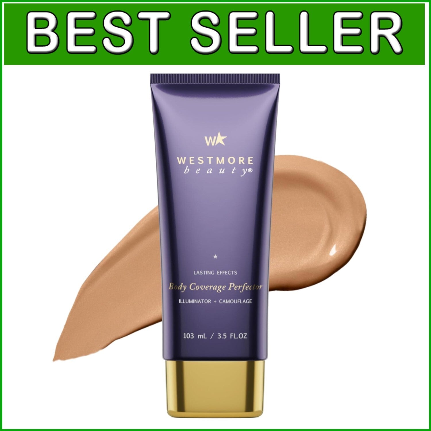 Waterproof Body Coverage Perfector - 3.5oz Tattoo Cover-Up & Flawless Skin