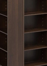 Load image into Gallery viewer, Compact Revolving Media Storage Cabinet with Rich Espresso Finish - Indoor Use