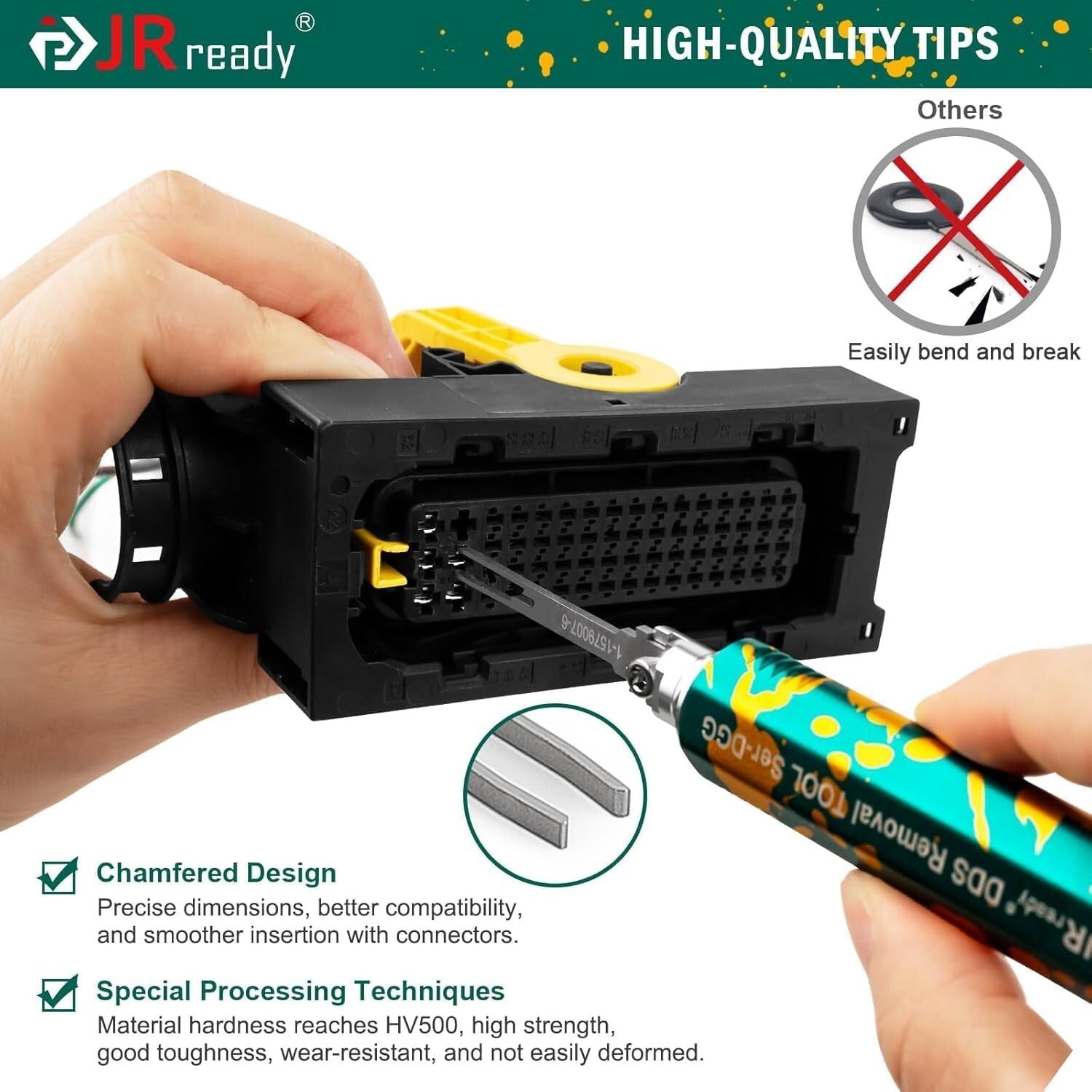 Dual-Head JRDDS Pin Extractor Tool Kit - Perfect for AMP and Molex Connectors