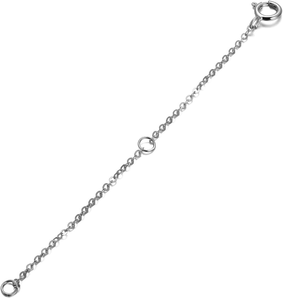 Durable 14K Rose Gold Chain Extender – 3 Inch Adjustable Fit for All Jewelry