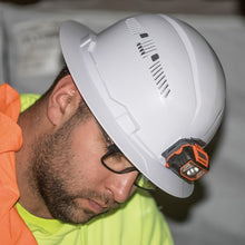 Load image into Gallery viewer, Premium White Hard Hat with Light - Vented Design &amp; Universal Accessory Slots