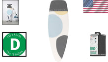 Load image into Gallery viewer, Size D 53x18in Heat Resistant Ironing Board Cover with Thick Padding: Durable